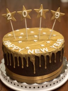 New Year's Eve cake